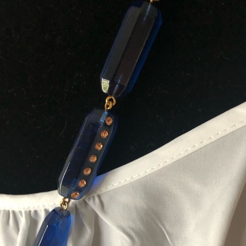 J. Crew Blue Ribbon Necklace - Picture 5 of 6